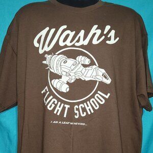 Firefly "Wash's Flight School" T-Shirt, Size 2X